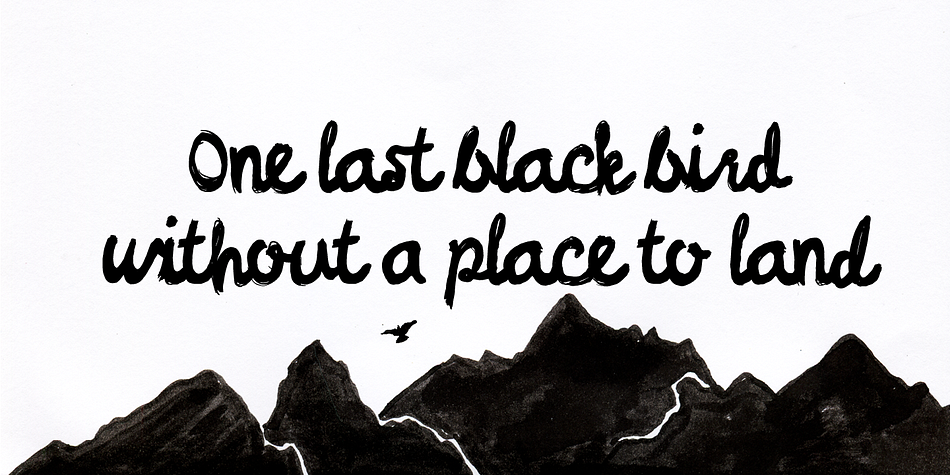 Displaying the beauty and characteristics of the Linger On font family.