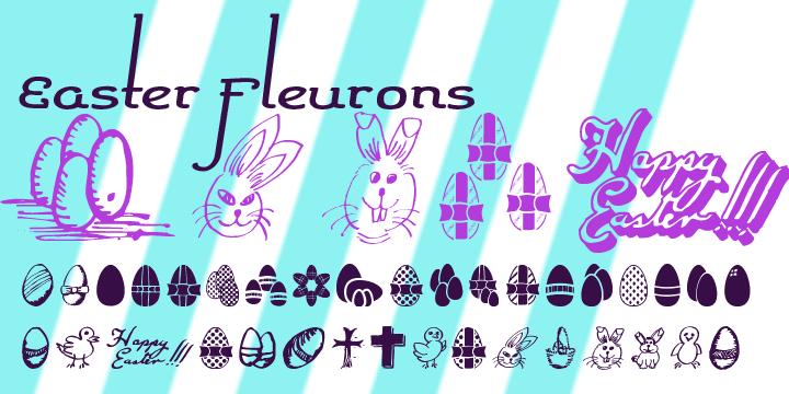 These Fleurons are a bit of Easter fun , with humourous cartoon rabbits, little chicks, and lots of lovely chocolate eggs!