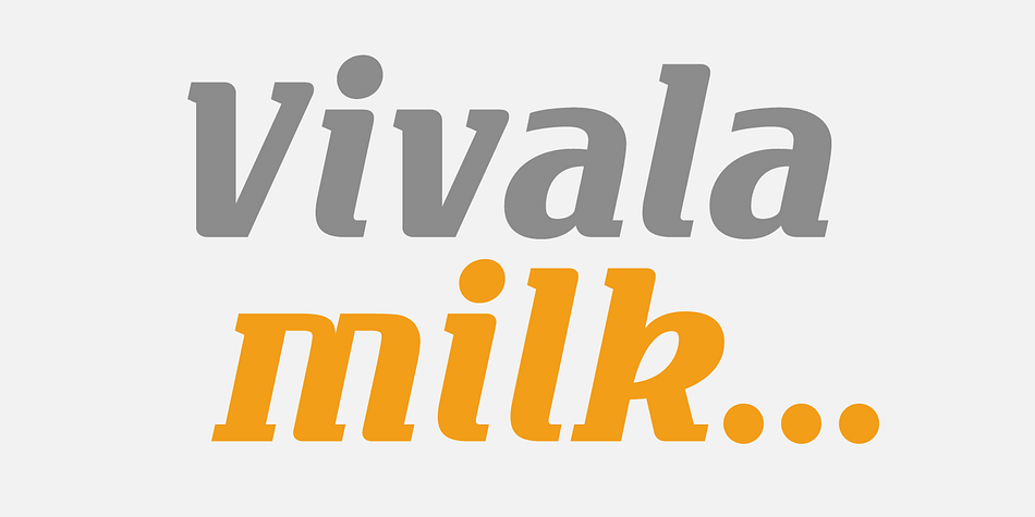 Vivala Milk is a sans serif display font with calligraphic genes and an extensive Latin language support.