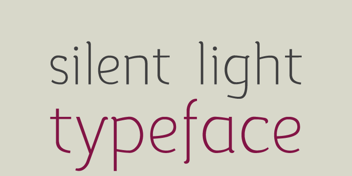 Silent is a semi-serif typeface that combines readability with fluidity in a discreet and clean design.