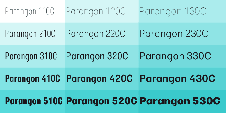 PT Parangon™ was designed in 1986-2002 by Anatoly Kudryavtsev and licensed by ParaType.