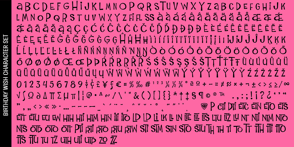 Try typing standard, all caps, or all lowercase for even more visual variety.