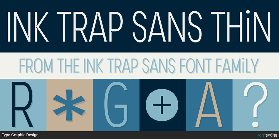 Ink Trap Sans Thin Font