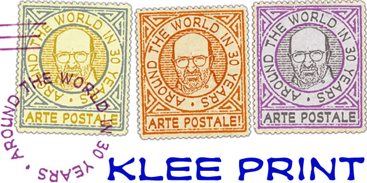 Klee Print is based on the handwritten capitals of the American artist, Emma Klee, to which a 
matching lowercase and many accented characters have been added.