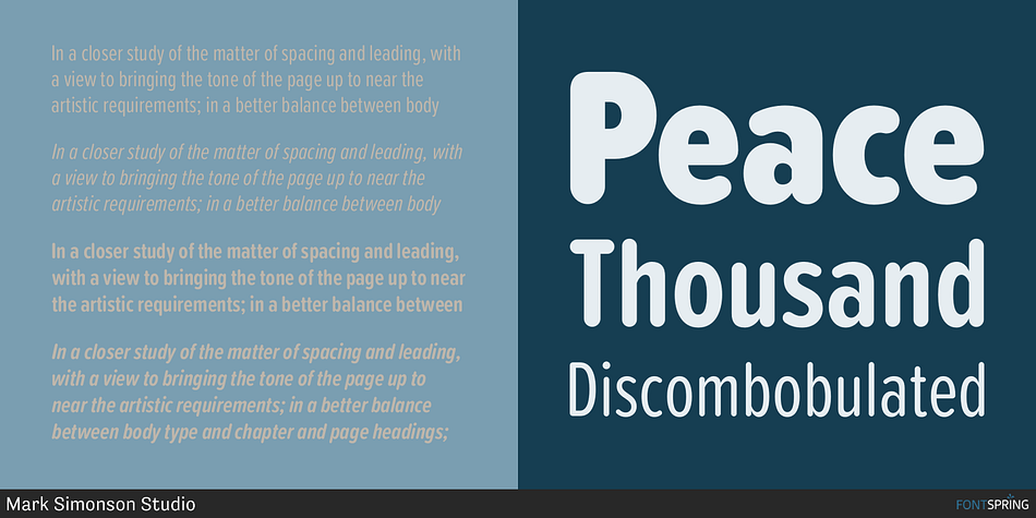 Highlighting the Proxima Soft Extra Condensed font family.