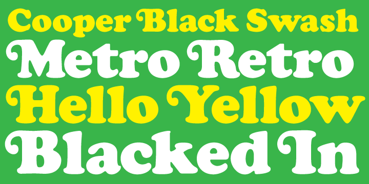 Cooper Black, the most famous and successful of Oswald Cooper’s type designs was released in 1920, following a year of development fleshing out the weight of the typeface and filling out the full character set.