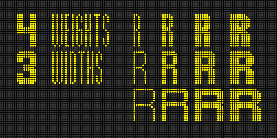 Winner Scoreboard Font