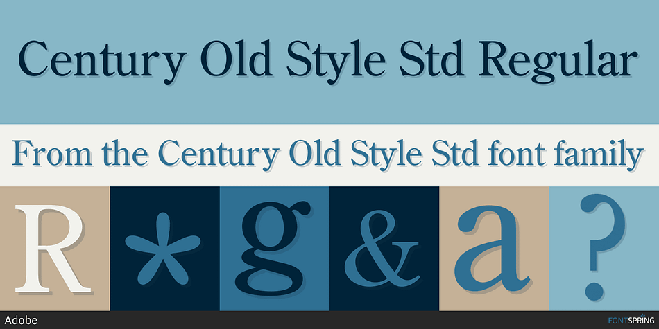 Century Old Style Std Font