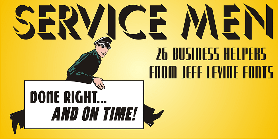Service Men JNL is a collection of twenty-six service industry-related messages carried by a courier.