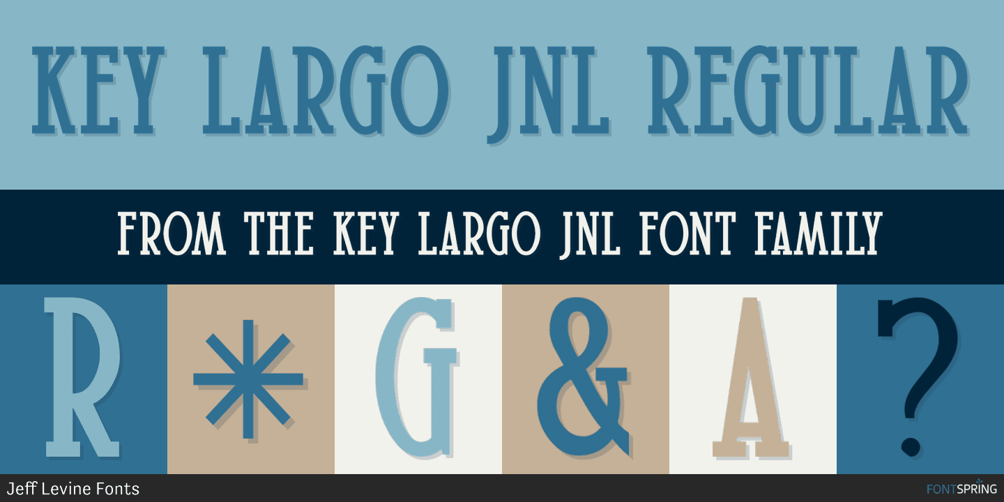 Fonts similar to Key Largo JNL
