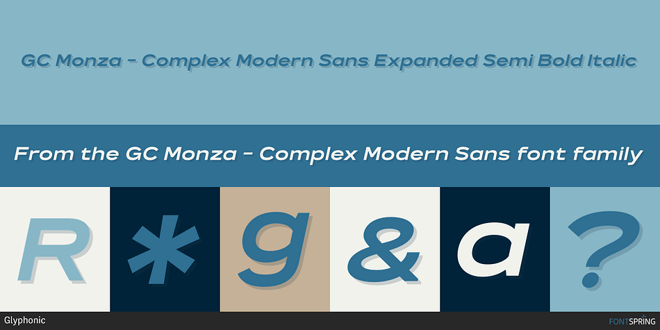 GC Monza - Complex Modern Sans Font