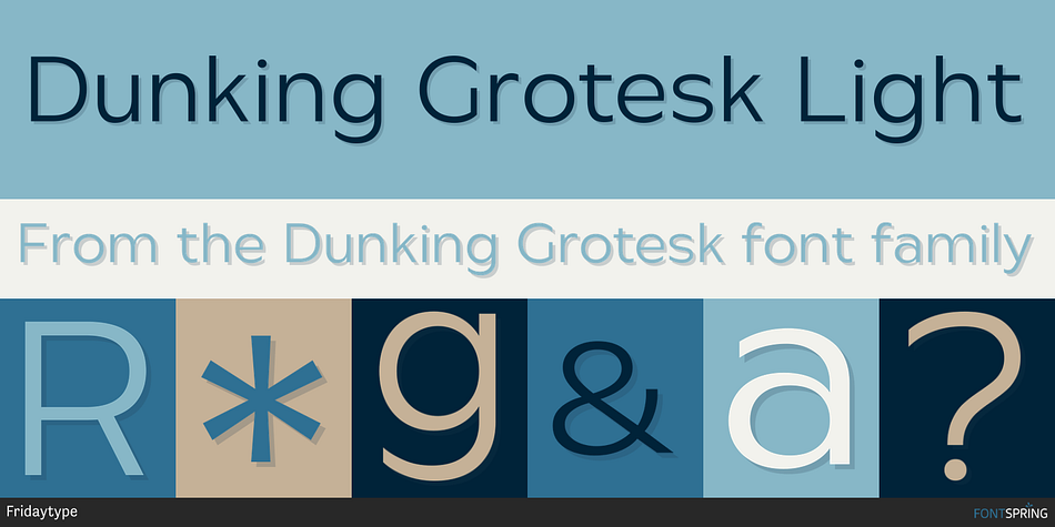 Dunking Grotesk Light Font