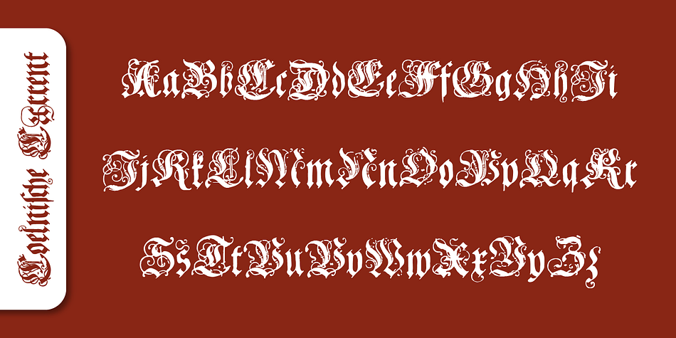 Starting in the 16th century and lasting well into the 20th century, most works in Germany were printed using blackletter types.