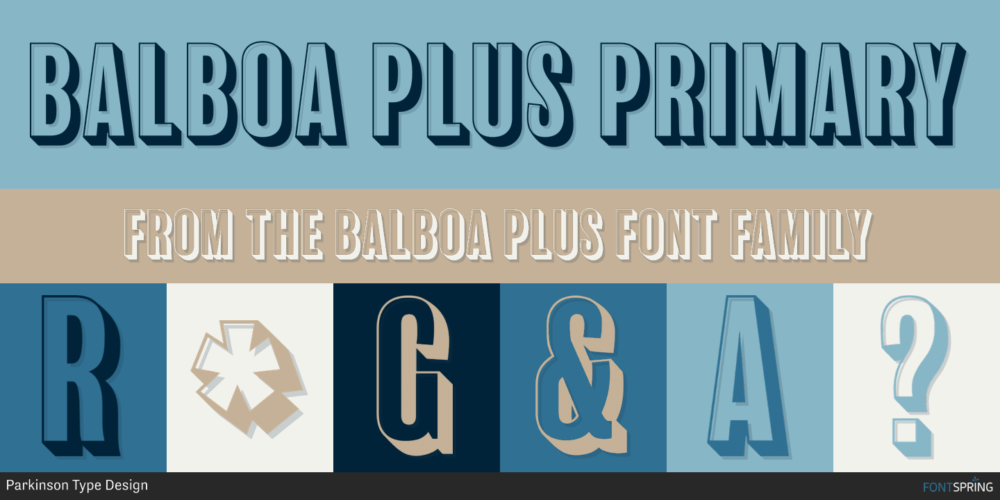 Fonts similar to Balboa Plus