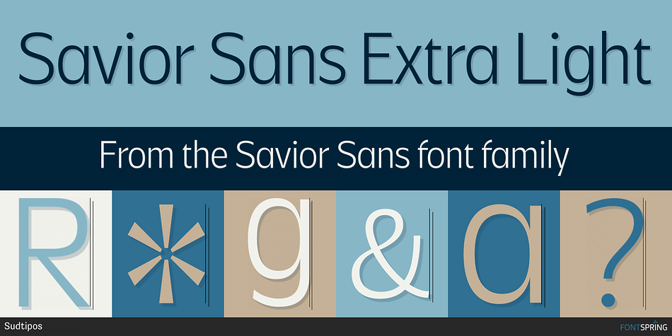 Savior Sans Extra Light Font