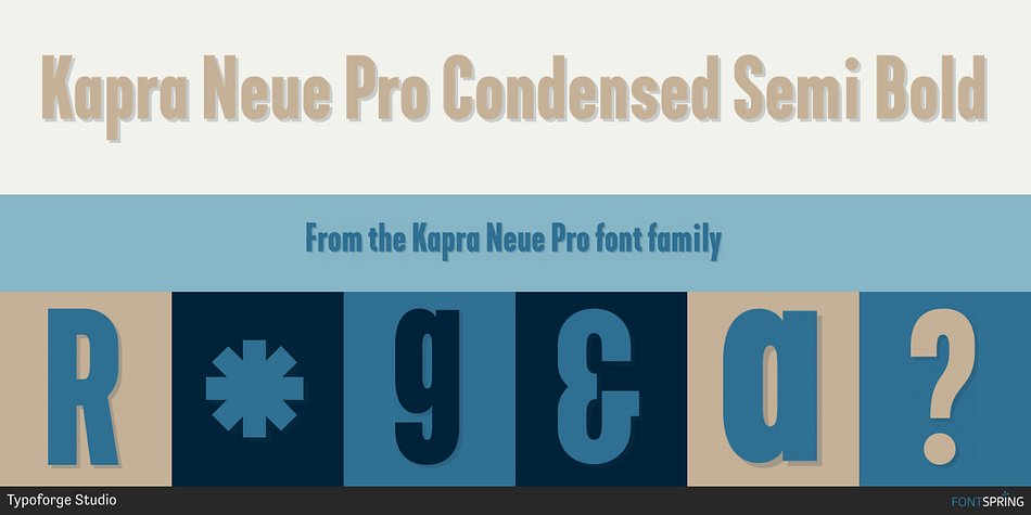 Kapra Neue Pro Condensed Semi Bold Font