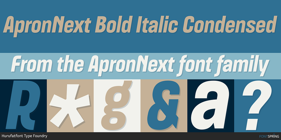 ApronNext Bold Italic Condensed Font