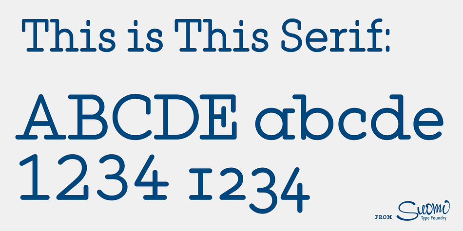 Highlighting the This font family.