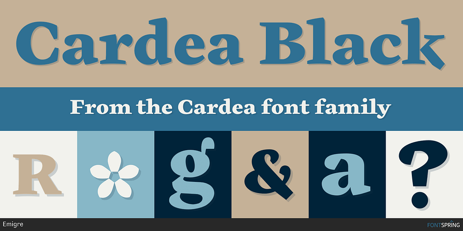 Cardea Black Font