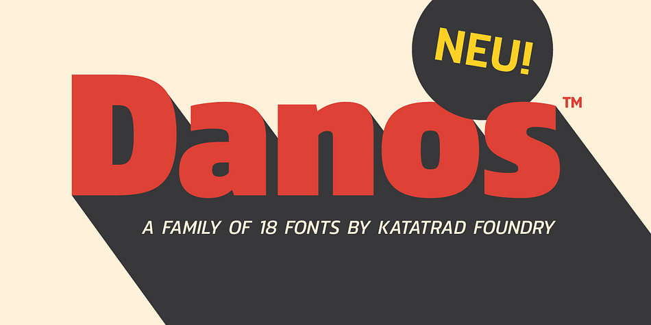 Danos is a flexible modern sans serif family.