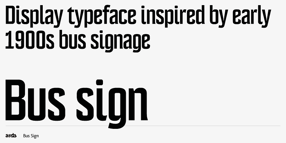 Bus Sign Font