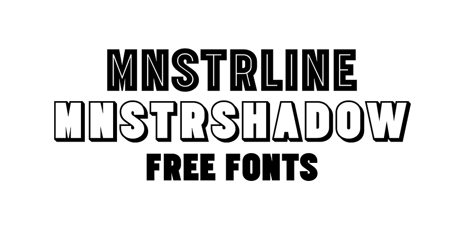 Displaying the beauty and characteristics of the MNSTR font family.