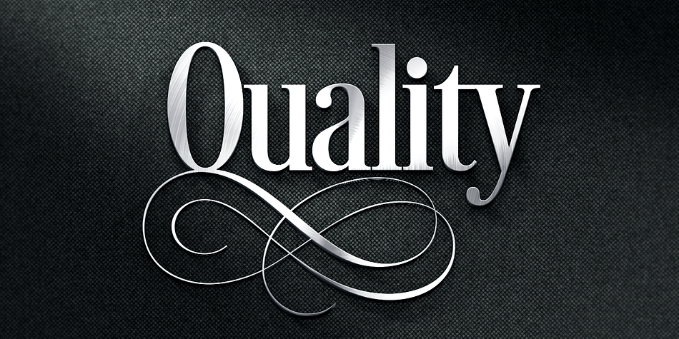 Unique ligatures go beyond function and add eye catching flair and style.