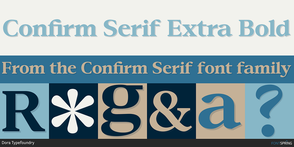 Confirm Serif Extra Bold Font