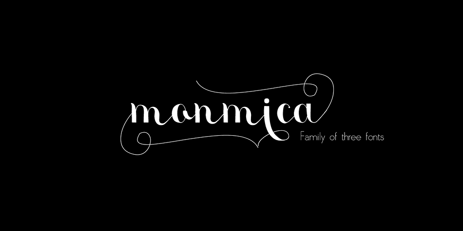 This is my latest release : monmica family - a set of three multilingual, handwritten stylish copperplate calligraphy fonts.