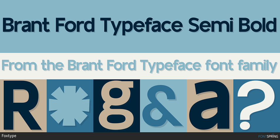 Brant Ford Typeface Semi Bold Font