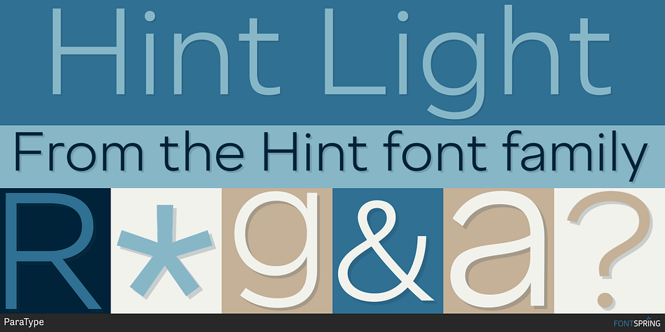 Hint Light Font