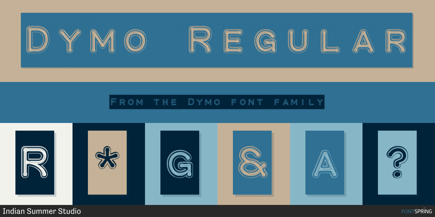 Fonts similar to Dymo