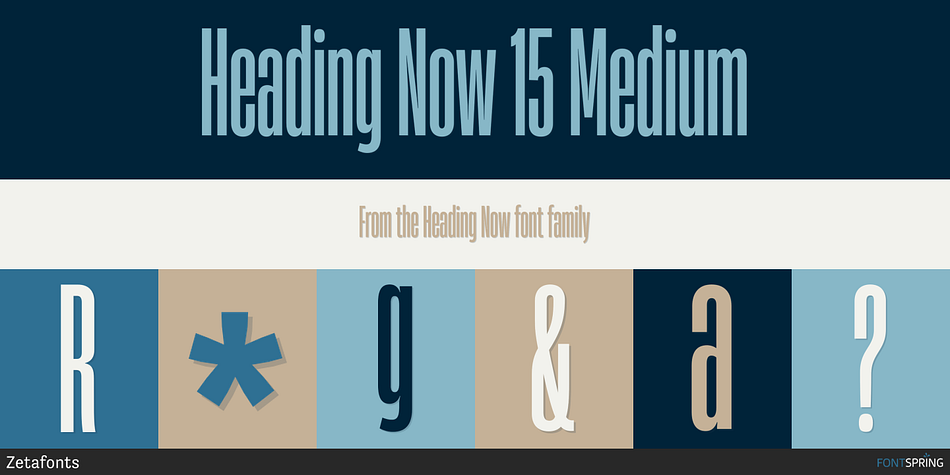 Heading Now 15 Medium Font