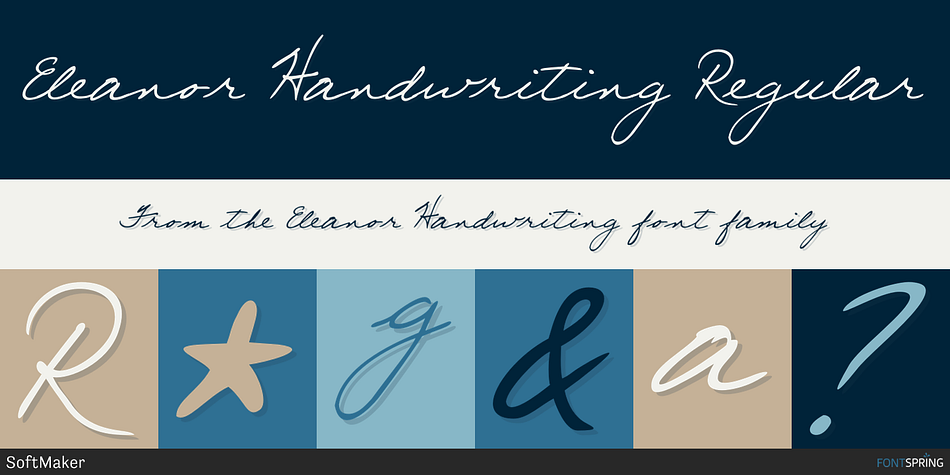 Eleanor Handwriting Regular Font
