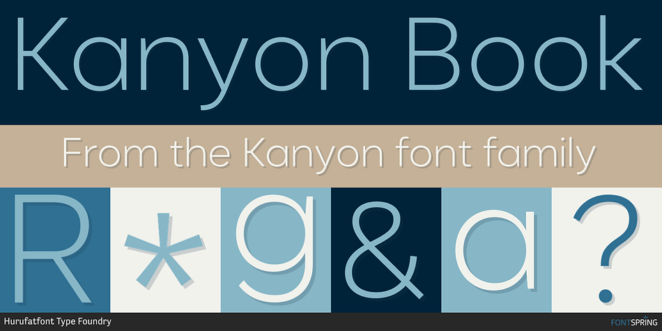 Kanyon Book Font