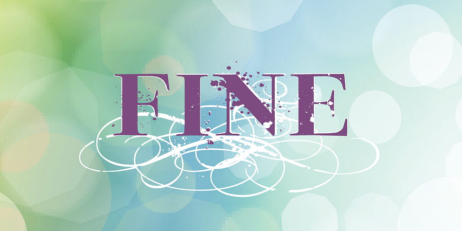 Inked God Pro font family sample image.