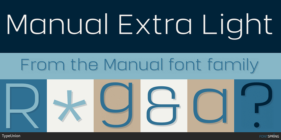 Manual Extra Light Font