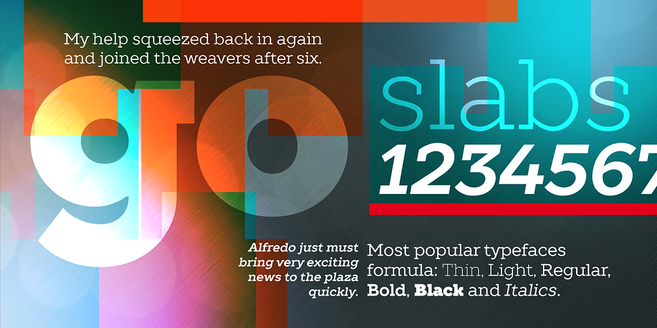 Displaying the beauty and characteristics of the TT Slabs font family.