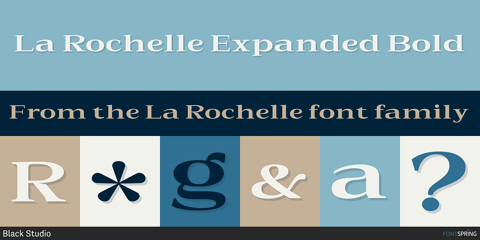 La Rochelle Expanded Bold Font