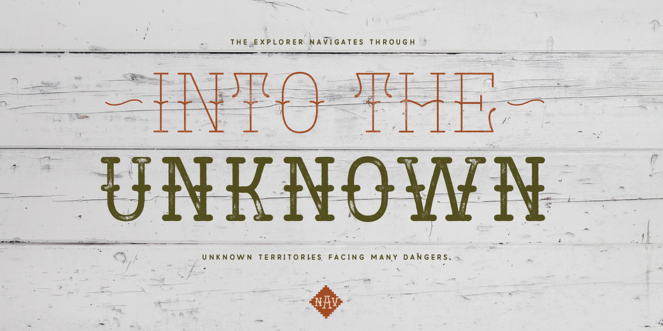 Navigator font family sample image.