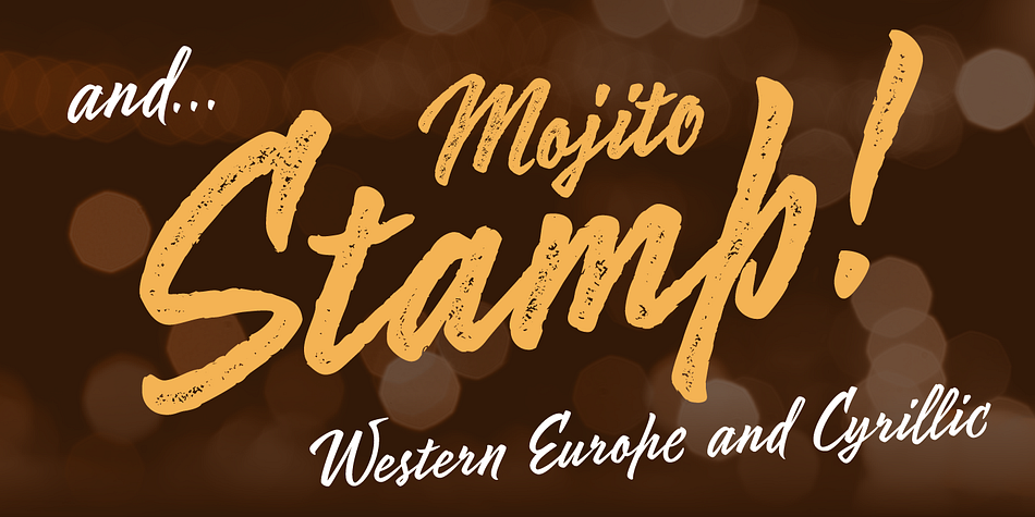 Mojito has about 1,400 characters, including alternatives, ligatures, initial and final forms. That’s why letters are not repeated and their combinations look as natural as possible, especially in Cyrillic.