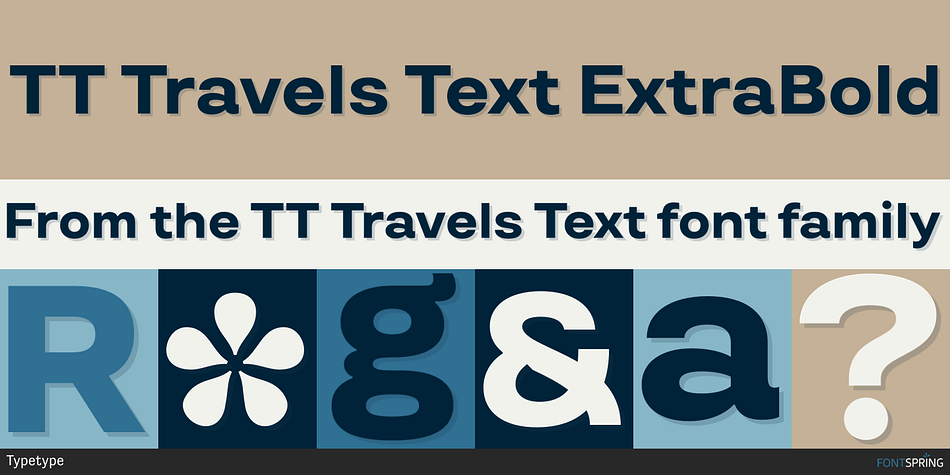 TT Travels Text ExtraBold Font