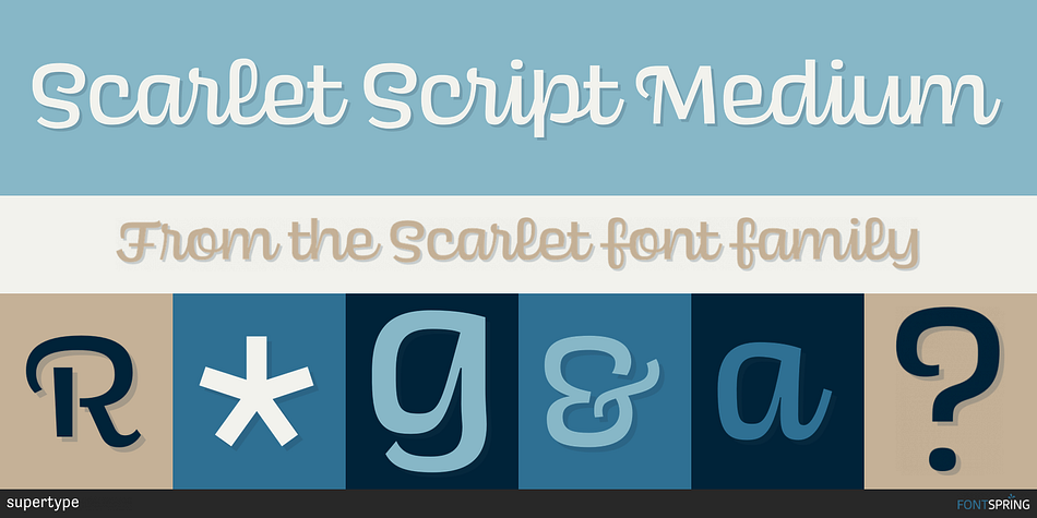 Scarlet Script Medium Font