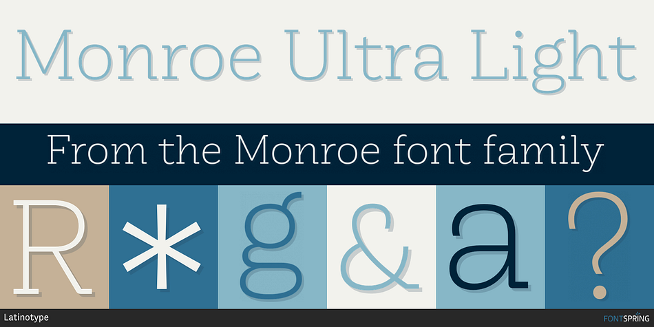 Monroe Ultra Light Font