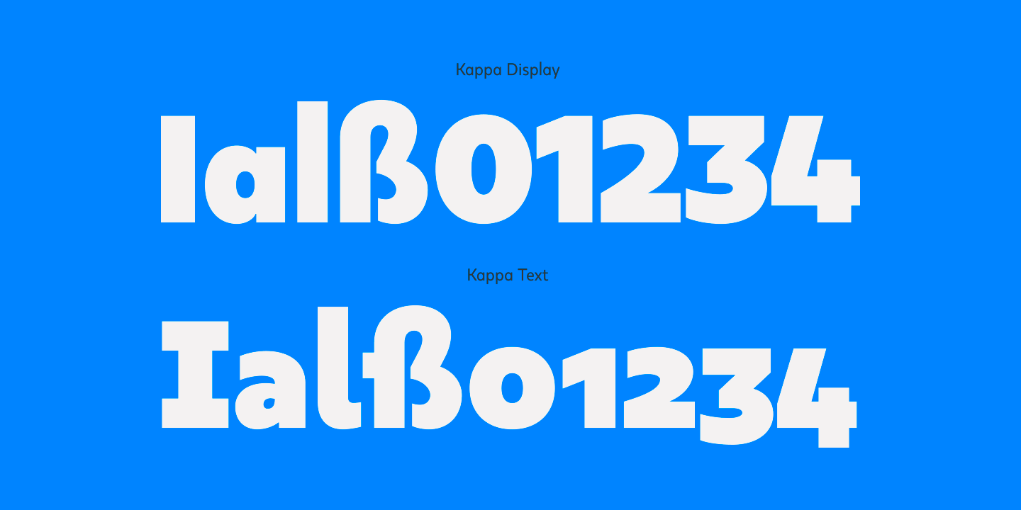 Udover tak skal du have antenne Kappa Font Family by W Type Foundry - Fontspring