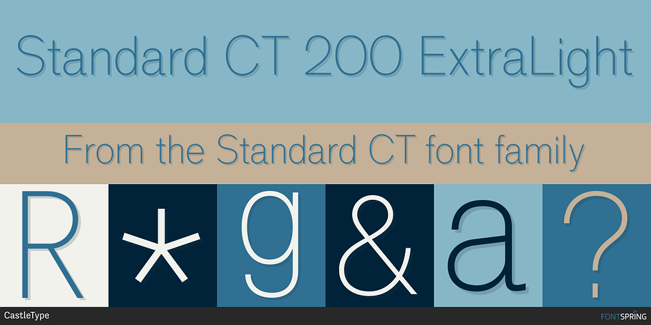 Standard CT 200 ExtraLight Font