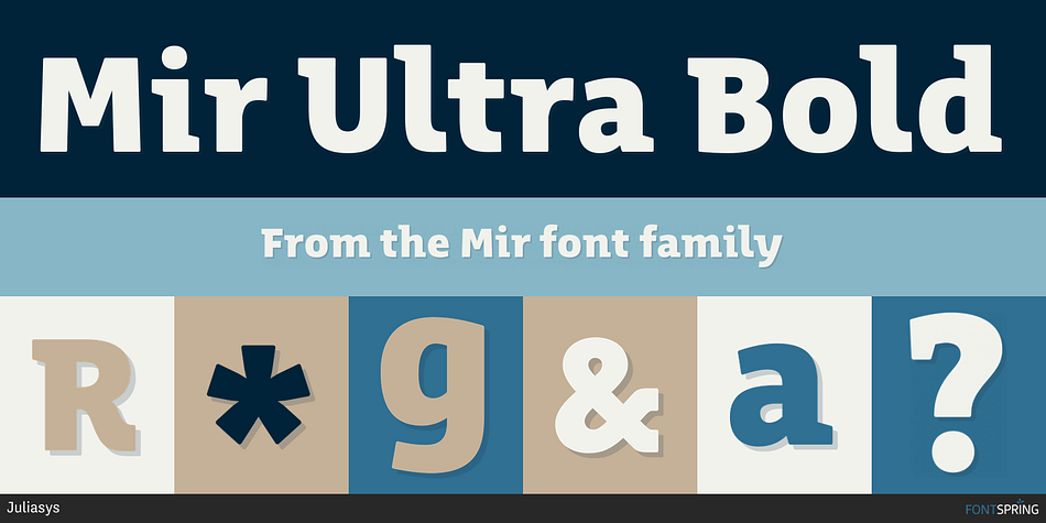 Mir Ultra Bold Font