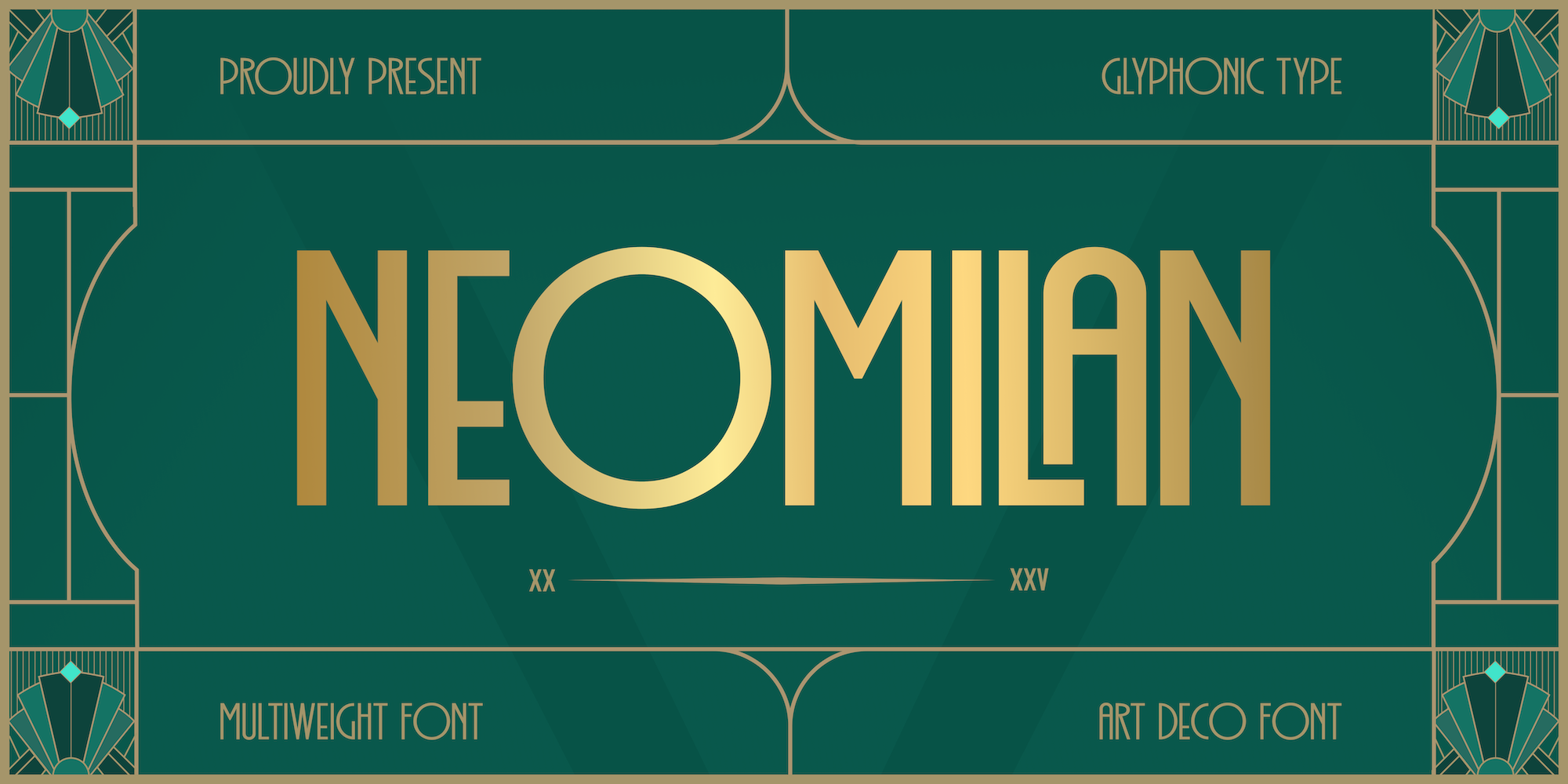 GC Neomilan - Neo Art Deco Typeface Bold Font