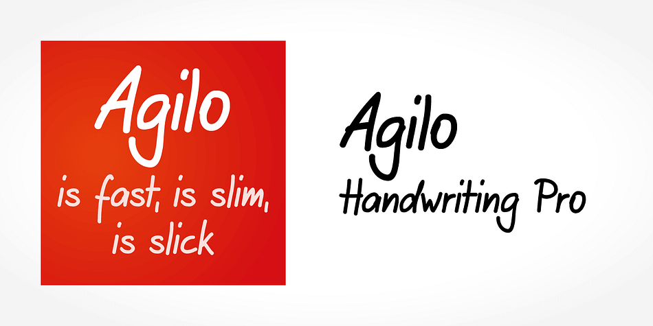 Digitized handwriting fonts are a perfect way to give documents the "very special touch".