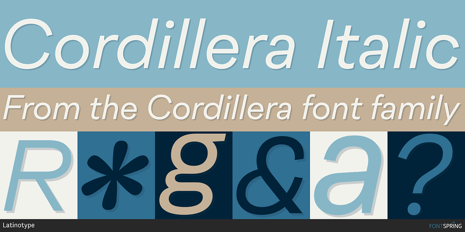 Cordillera Italic Font